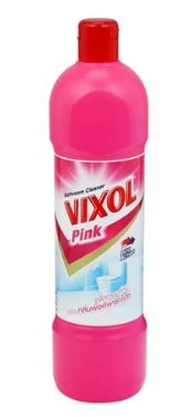 [1004028] น้ำยาล้างห้องน้ำ 900มล. (ขวด) สีชมพู วิกซอล