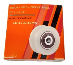 [1004047] ล้อประตูเดี่ยว 3" ร่องU 0108 ซุปเปอร์ลีน