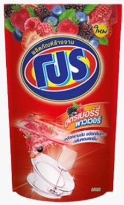 [1004069] น้ำยาล้างจาน 400 มล. สูตรเบอร์รี่ ถุงเติม โปร