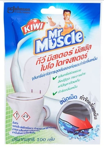 [1004104] ผงทำความสะอาดท่อตัน ไบโอไดเจสเตอร์ 100g. MR.MUSCLE KIWI