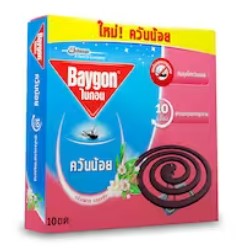 [1004123] ยาจุดไล่ยุงแบบขด กลิ่นเฟรช บลอสซัม ควันน้อย ไบกอน