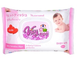 [1004696] กระดาษทิชชู่ แบบเปียก Kidsty Vivy