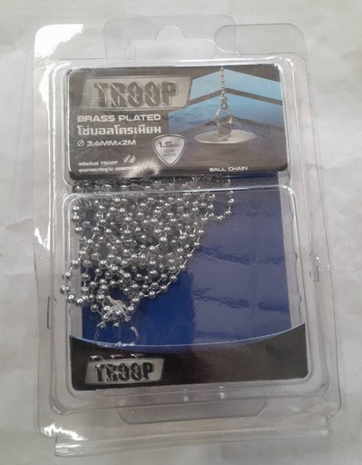 [1004749] โซ่บอลโครเมียม 3.6mm 2M TROOP+