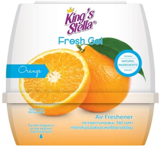 [1004890] เจลปรับอากาศ เฟรชเจล 180 g. กลิ่น Orange King's Stella