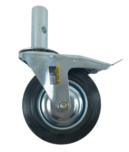 [1005376] ล้อนั่งร้าน 6" 18160S1 เบรค FIXTON+