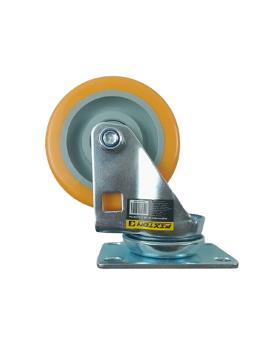 [1005416] ล้อยูริเทนเหลือง A21UBB 3.5" เป็นFIXTON+