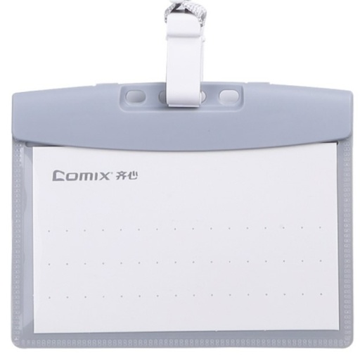 [1005262] ซองใส่บัตร A7966 แนวนอน เทา COMIX+