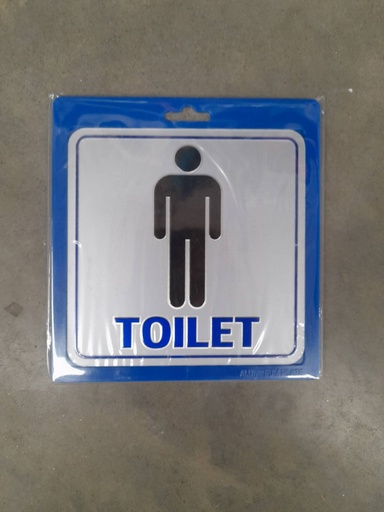 [1005136] ป้ายอลูมิเนียม ห้องน้ำชาย ขนาด 15*15 ซม. 0029 สีดำ