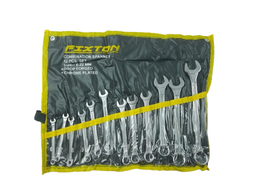 [1006097] ประแจแหวนข้าง 6-22 12ตัวชุด FIXTON+