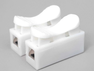 [1006998] ตัวต่อสายไฟ ชนิดขาหนีบ 2 ช่อง