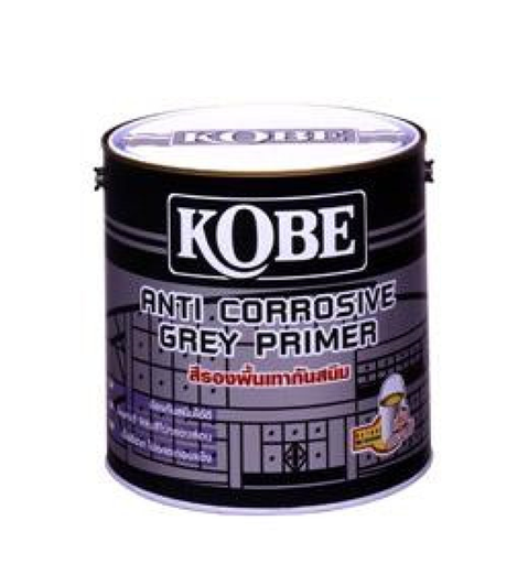 [1007233] สีรองพื้นกันสนิม #GREY เทา 1/4 กล. KOBE