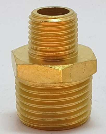 [1007320] นิปเปิ้ลลดทองเหลือง 3/8"x1/4"