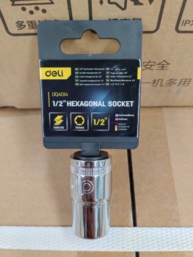 [1007532] ลูกบล็อค 14mm EDQ4014 DELI+