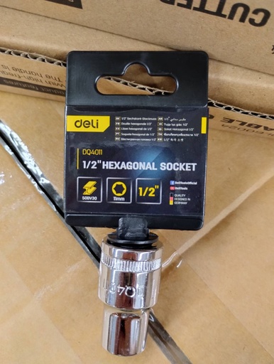 [1007538] ลูกบล็อค 11mm EDQ4011 DELI+