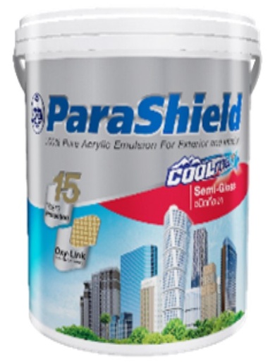 [1007690] สีน้ำพาราชิลด์ คูลแม็กซ์ ภายนอก กึ่งเงา 2.5กล.เบส C กัปตัน