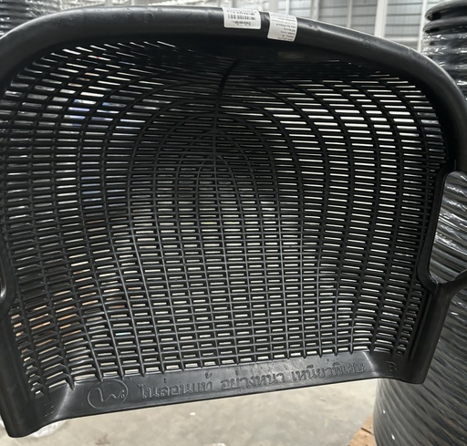 [1008084] บุ้งกี๋ลายหวายไนล่อน (มีรู) เกรด A สีดำ