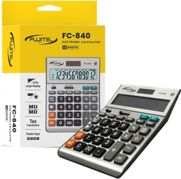 [1008436] เครื่องคิดเลข 12 หลัก FC-840 ฟูจิเทล