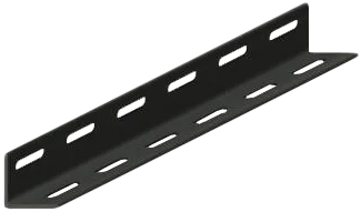 [1008625] เหล็กฉากรู 37mm x 60cm ดำ