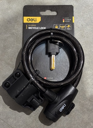 [1008979] กุญแจล็อคสาย EDL508061 DELI+