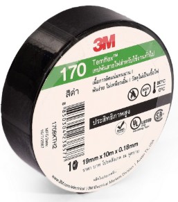 [1009195] เทปพันสายไฟ TEMFLEX170 19mm*10m สีดำ 3M