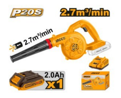 [1009250] เครื่องเป่าลมไร้สาย (พร้อมแบต) รุ่น CABLI200281 20V INGCO