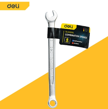 [1000767] ประแจแหวน,ปากตาย 8mm DL130008 DELI+