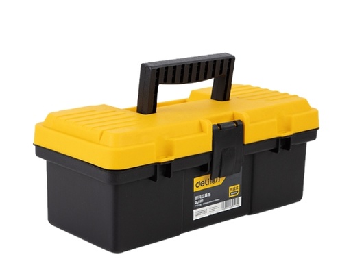 [1000878] กล่องเครื่องมือ 12" 300x160x130MM DL6211 สีเหลืองดำ DELI+