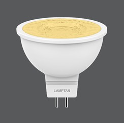 หลอดโพลีคาร์บอร์เนต LED MR16 5W 12V COSMIC แสง WARMWHITE LAMPTAN