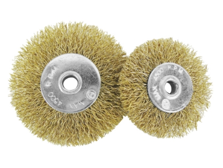 -แปรงลวดกลม ทองเหลือง 4" FIXTON+