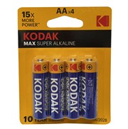[1001265] MAX alkaline AA battery 4 pack blister KODAK