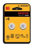 [1001269] MAX lithium CR2016 battery 2 pack blister KODAK