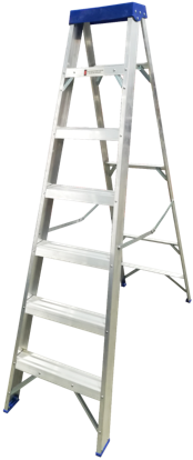 [1001612] บันไดอลูมิเนียม 7ขั้น แบบมีถาด LDA1007 FIXTON+