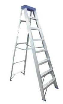 [1001613] บันไดอลูมิเนียม 8ขั้น แบบมีถาด LDA1008 FIXTON+