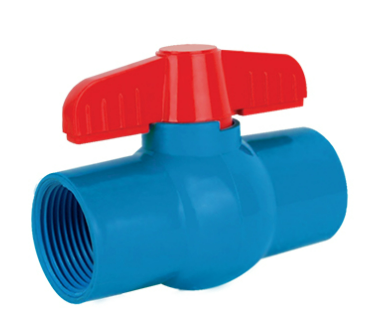 [1001728] บอลวาล์วพีวีซี 3/4" เกลียว AC