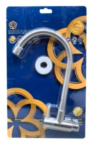 [1001894] ก๊อกซิงค์ผนัง Quartz SS501/7 MONARCH+