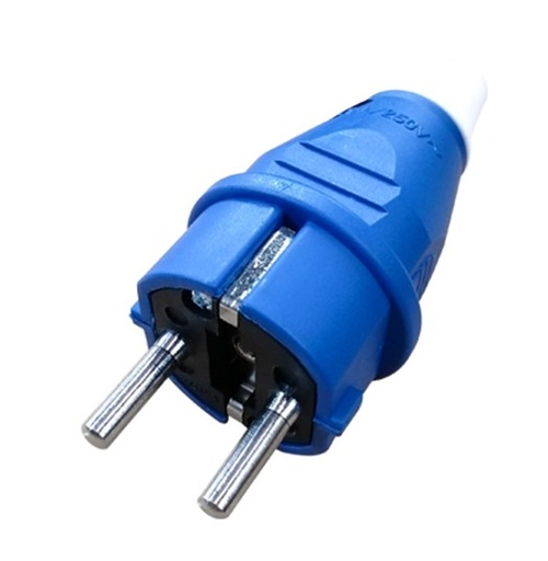 [1001958] -ปลั๊กเพาเวอร์ตัวผู้ 2ขา SICHER E-012 +