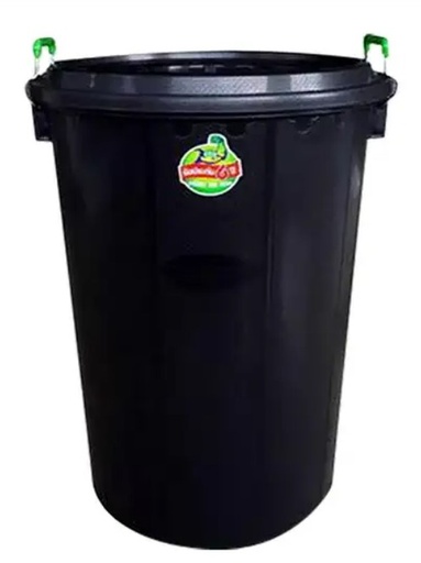 [1002265] ถังน้ำ PVC พร้อมฝา 80 ลิตร 5080/1 สีดำ