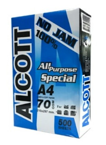 [1002439] กระดาษ A4 70g ฟ้า Alcott