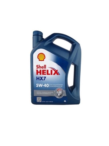 [1002530] น้ำมันเครื่อง HELIX+ 5W40 HX7 เบนซิน 4ลิตร SHELL