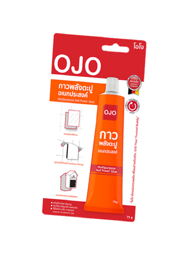 [1003068] กาวตะปูสูตรน้ำมัน หลอด 75 กรัม ขาว OJO