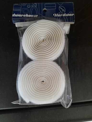 [1002686] ตีนตุ๊กแก 20มม. x 0.9ม. ขาว PTK-0