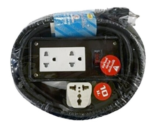 [1002661] ชุดบล็อกยางพร้อมสายไฟ VCT 3x1 2x4 (S) 10M มอก SOKAWA S-266