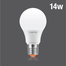 [1002709] หลอดกลม LED BULB NEW GLOSS V.2 14W แสง DAYLIGHT 6500K LAMPTAN