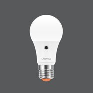 [1002723] หลอดกลม LED BULB LIGHT SENSOR 7W แสง DAYLIGHT 6500K LAMPTAN