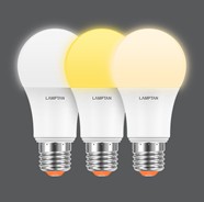 [1002725] -หลอดกลม LED BULB COLOR SWITCH 9W 3 แสง LAMPTAN