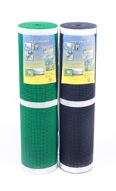 [1003233] ตาข่ายสี่เหลี่ยม PVC 17มม.x90ซม.x30ม. สีดำ