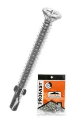 [1003405] สกรูไม้ฝา 8X45 (มีปีก) PROFAST