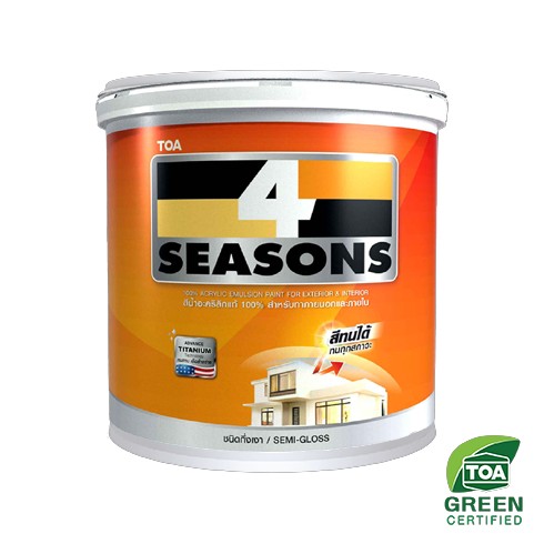 [1003508] สีน้ำภายนอก กึ่งเงา 4SS เบส A 1ก.ล. TOA