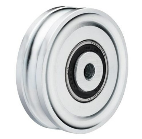 [1004050] ล้อประตูเดี่ยว 4" ร่องU 0105 อย่างดี