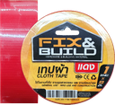 เทปผ้า แดง 2"x9M FIX&BUILD+